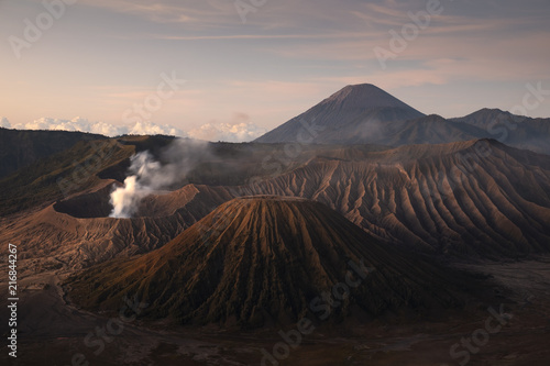 Mount Bromo volcano (Gunung Bromo) during sunrise