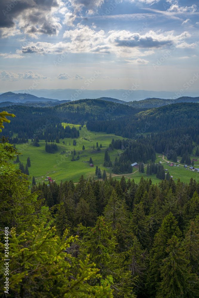 Mountain Apuseni Zona Padis Romania on the peak