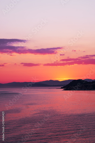 Romantic sunset over the sea in Croatia © Rostislav Sedlacek