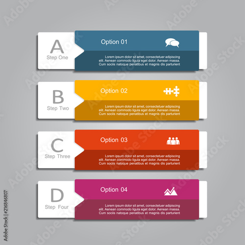 Infographic design template with place for your data. Vector illustration. © Khvost