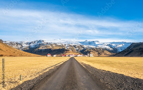 Rural road in Iceland