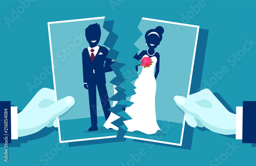 Crisis in relationship and divorce concept