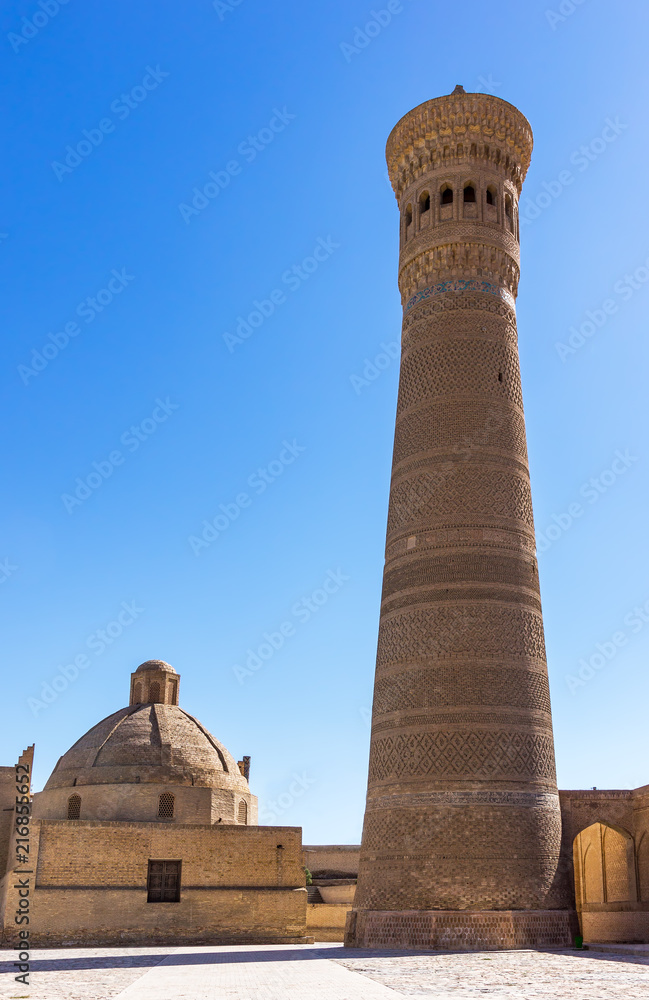 The Kalyan minaret in Po-i-Kalyan - Bukhara, Uzbekistan