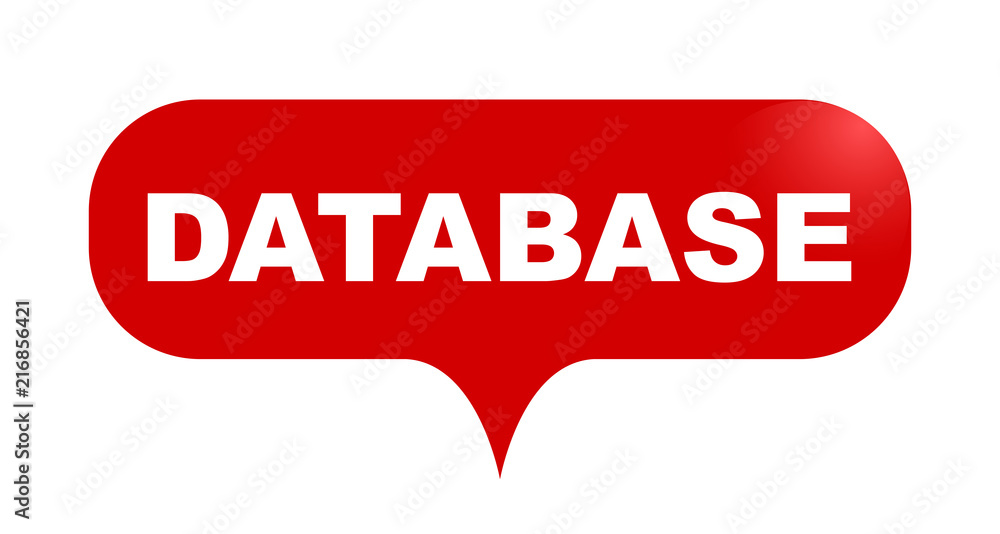 red vector bubble banner database red vector bubble banner database