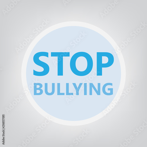 stop bullying concept- vector illustration