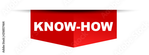 red vector banner know how