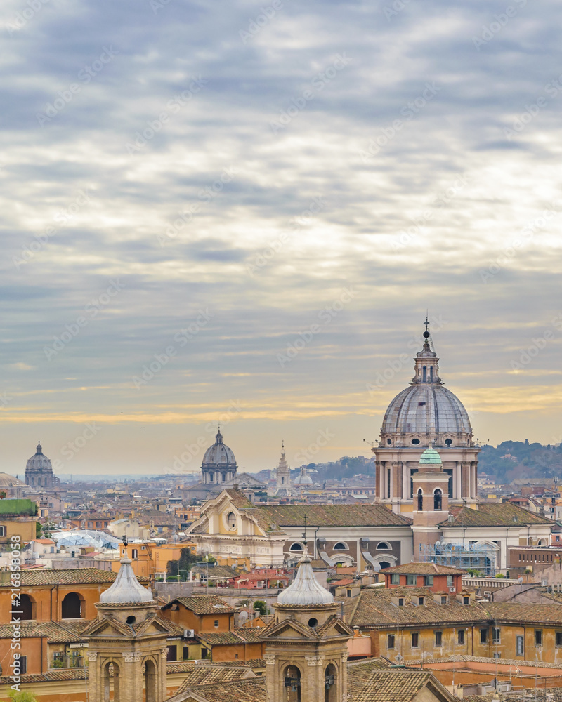 Fototapeta premium Rome Cityscape Aerial View