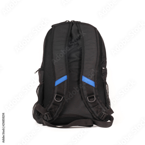 Backpack isolated on white background. Children's school satchel, colored briefcase for teens