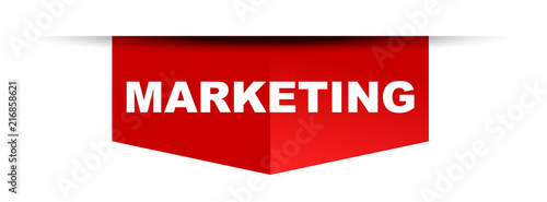 red vector banner marketing