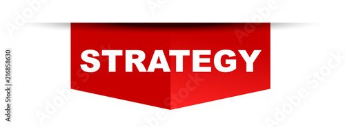 red vector banner strategy