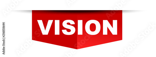 red vector banner vision