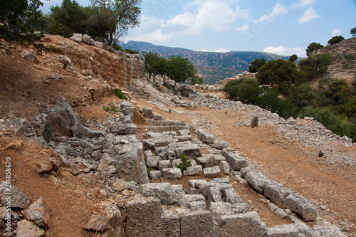 Besterhaltene dorische Bergstadt Lato auf Kreta