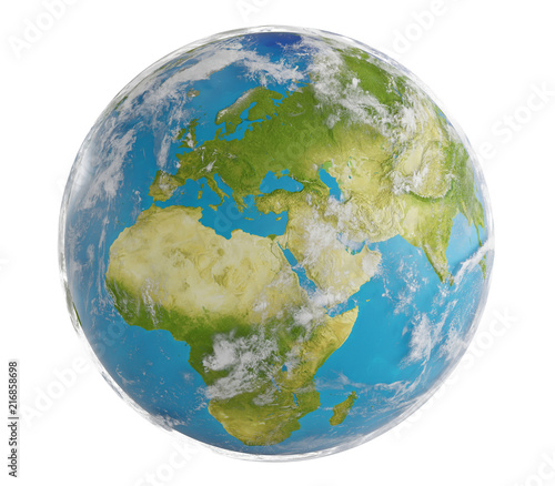 Fototapeta Naklejka Na Ścianę i Meble -  world planet earth Europe. elements of this image furnished by NASA 3d-illustration