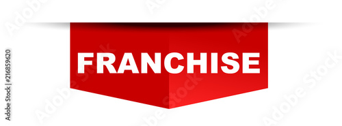red vector banner franchise