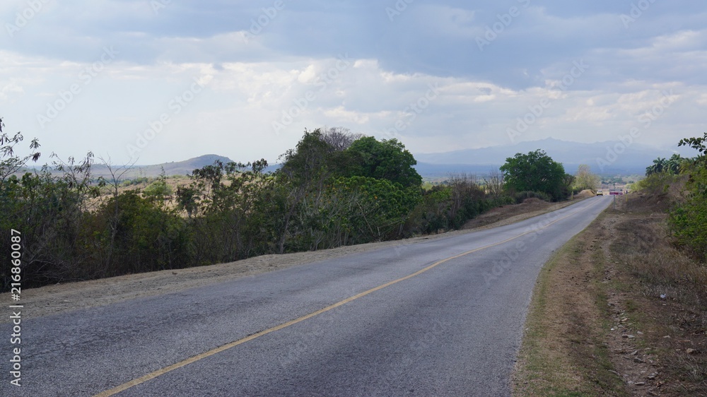 Straße - Landstraße auf Kuba