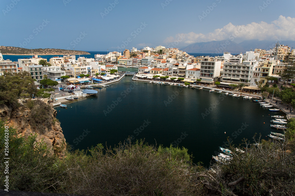 Blick auf Agios Nikolaos auf Kreta
