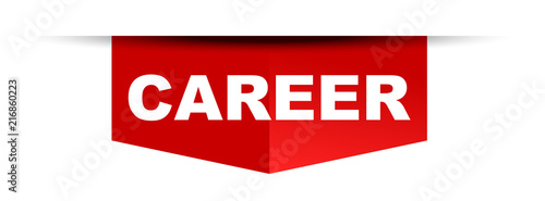 red vector banner career