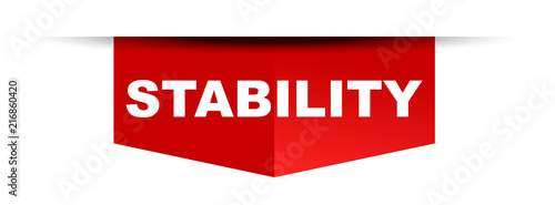red vector banner stability
