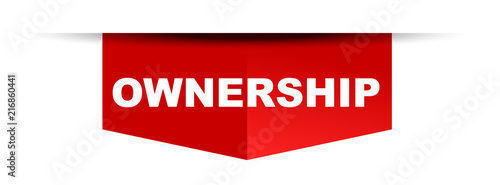 red vector banner ownership