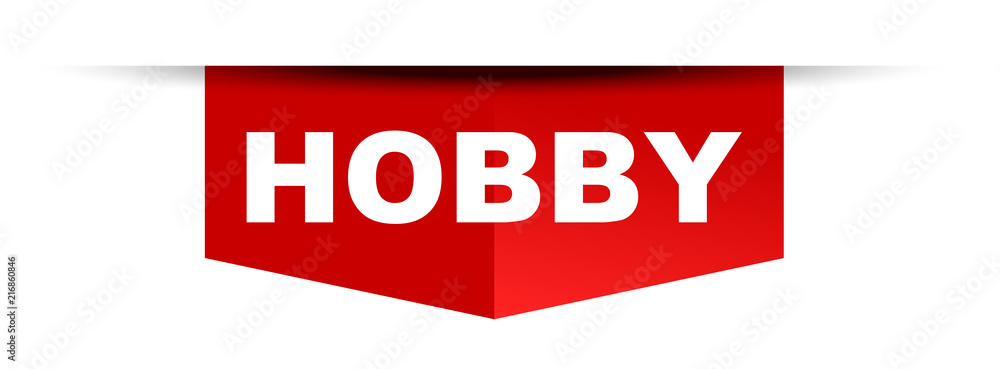 Fototapeta premium red vector banner hobby