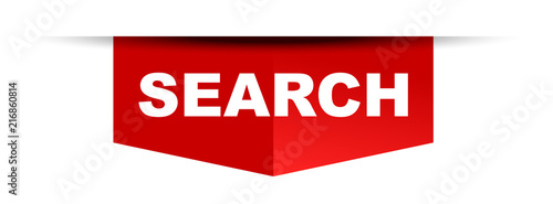 red vector banner search