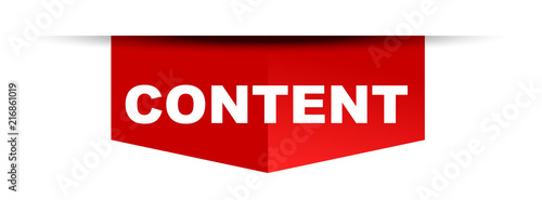 red vector banner content