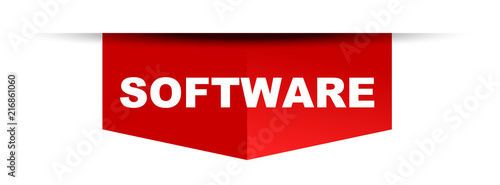 red vector banner software