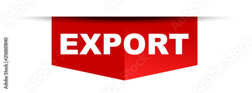 red vector banner export