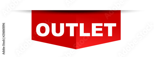 red vector banner outlet photo