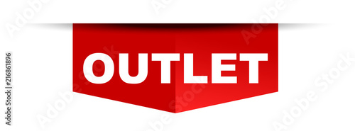 red vector banner outlet