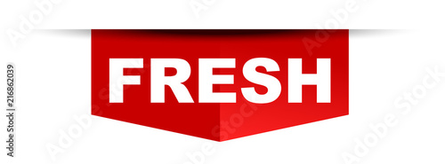 red vector banner fresh