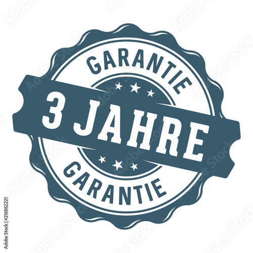 3 Jahre Garantie Vektor Siegel/Stempel