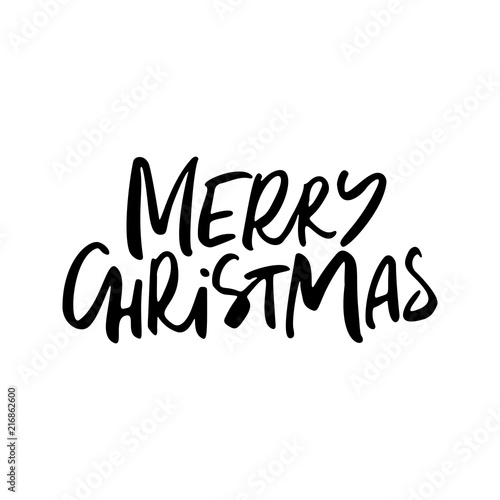 Merry Christmas Lettering Design