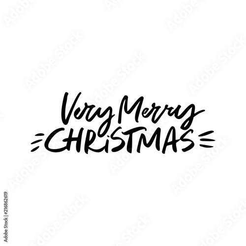 Merry Christmas Lettering Design