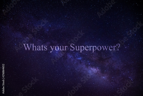 What´s your superpower? - Sternenbild