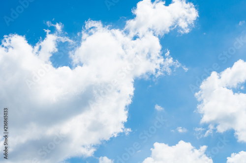 Blue sky background with clouds.Blue sky with clouds closeup.