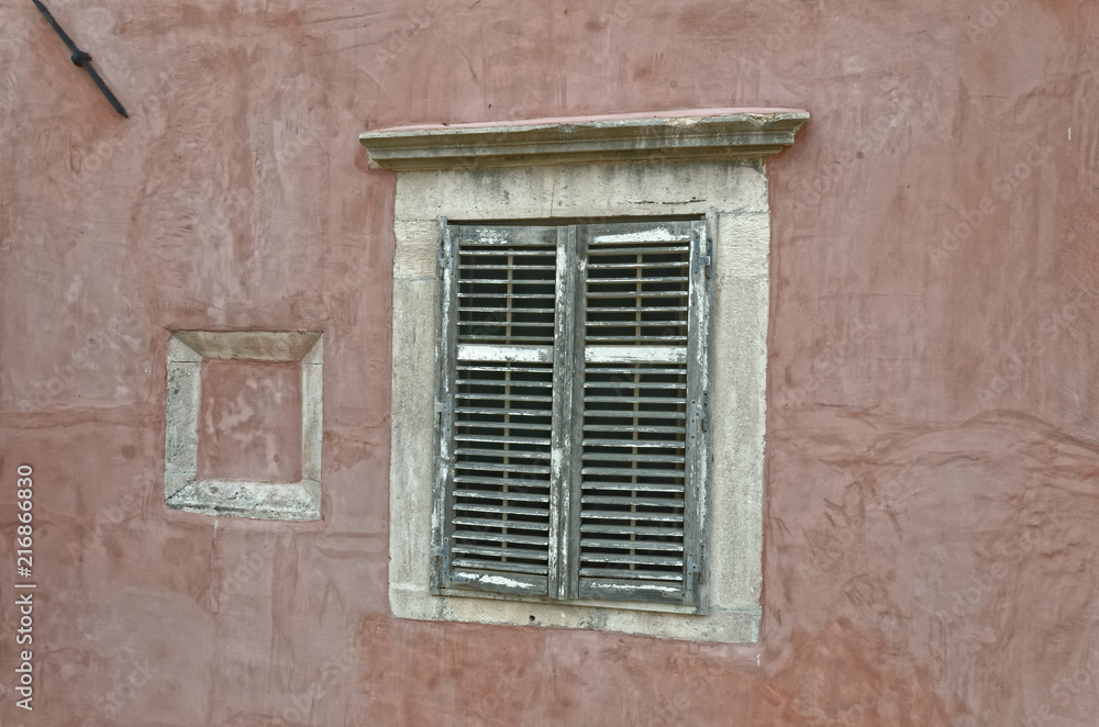 Dubrovnic old traditional shuttered window