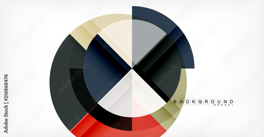 Vector circle abstract background