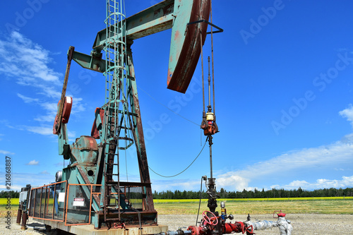 Old Oil and Gas Pump Jack