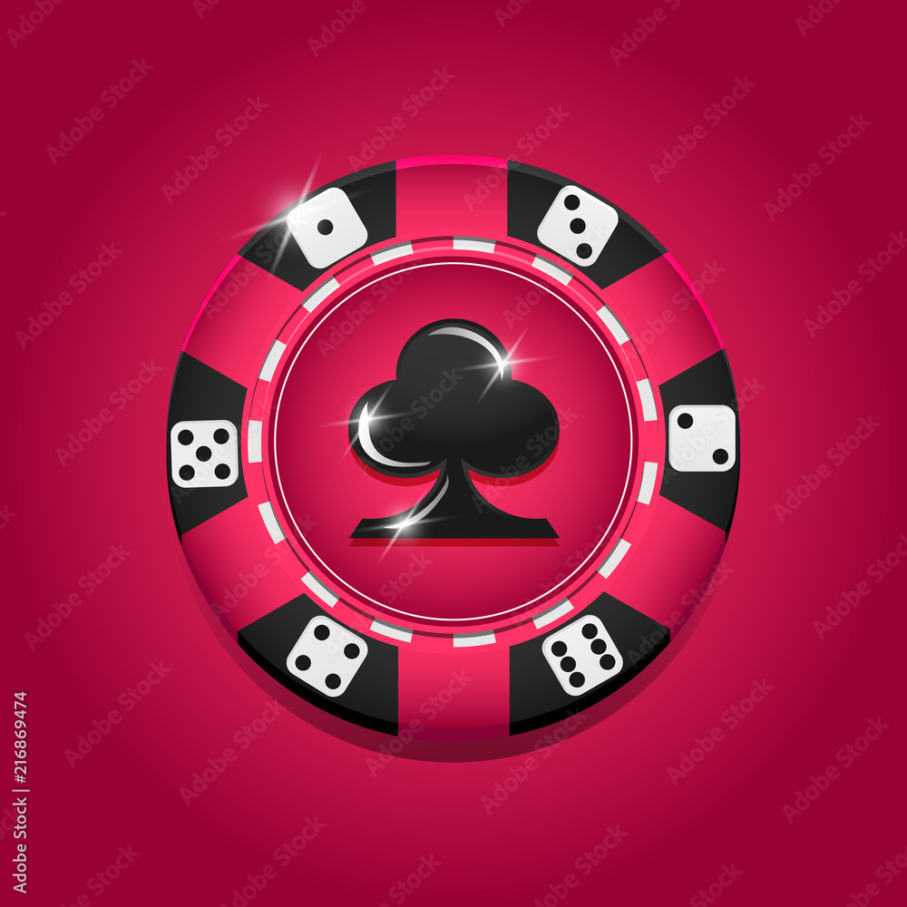 custom made wallpaper toronto digitalCasino vector chip. Poker. Gambling.
