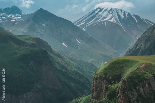 Caucasian Mountain ranges and valleys at Gudauri, Georgia © YURII Seleznov