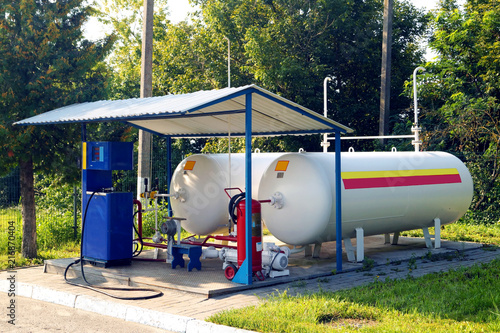 Liquid propane gas station photo