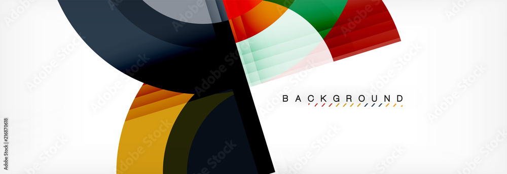 Vector circular geometric abstract background Vector circular geometric abstract background