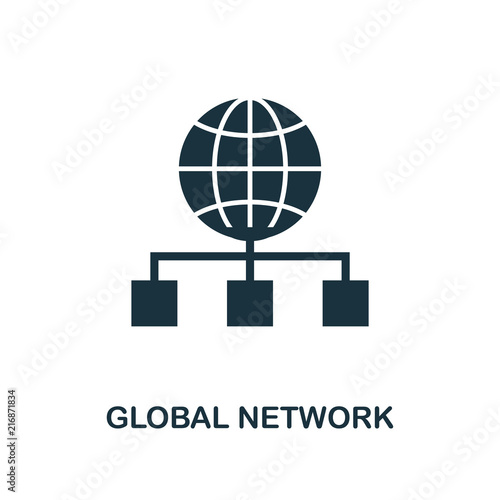 Global Network creative icon. Simple element illustration. Global Network concept symbol design from web development collection. Perfect for web design, apps, software, print.