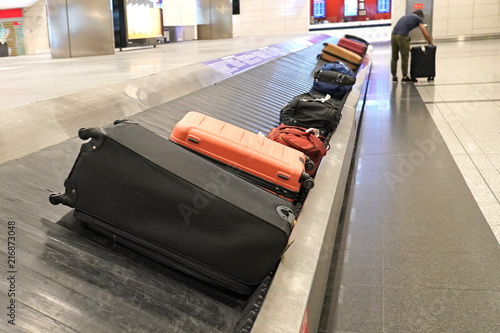 Baggage claim in a airport