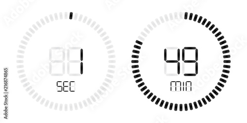 Stopwatch digital second minute countdown timer