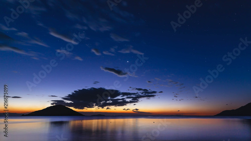 Sunset on Malawi lake