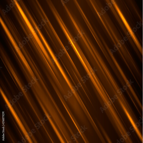 Light lines on blue background with glitter.