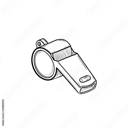 Whistle hand drawn outline doodle icon © Visual Generation
