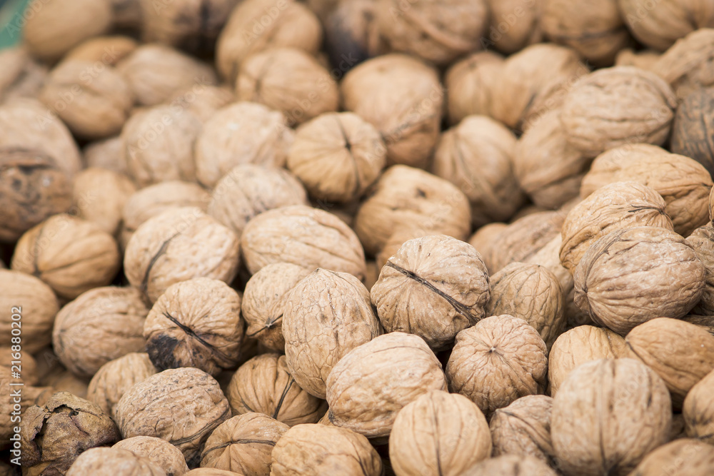 In-shell walnuts. In-shell walnuts.